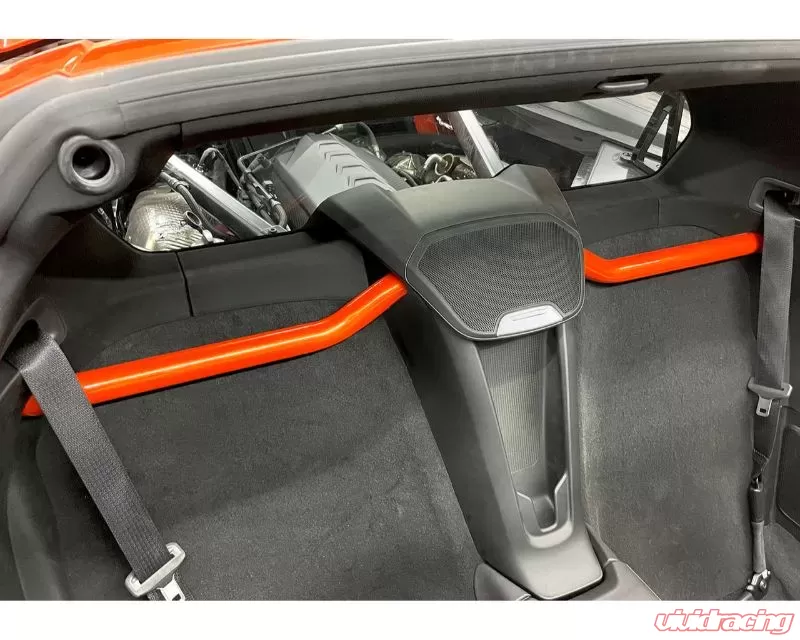 CMS Performance Silver Flare Harness Bar Chevrolet C8 Corvette Stingray 2020-2024